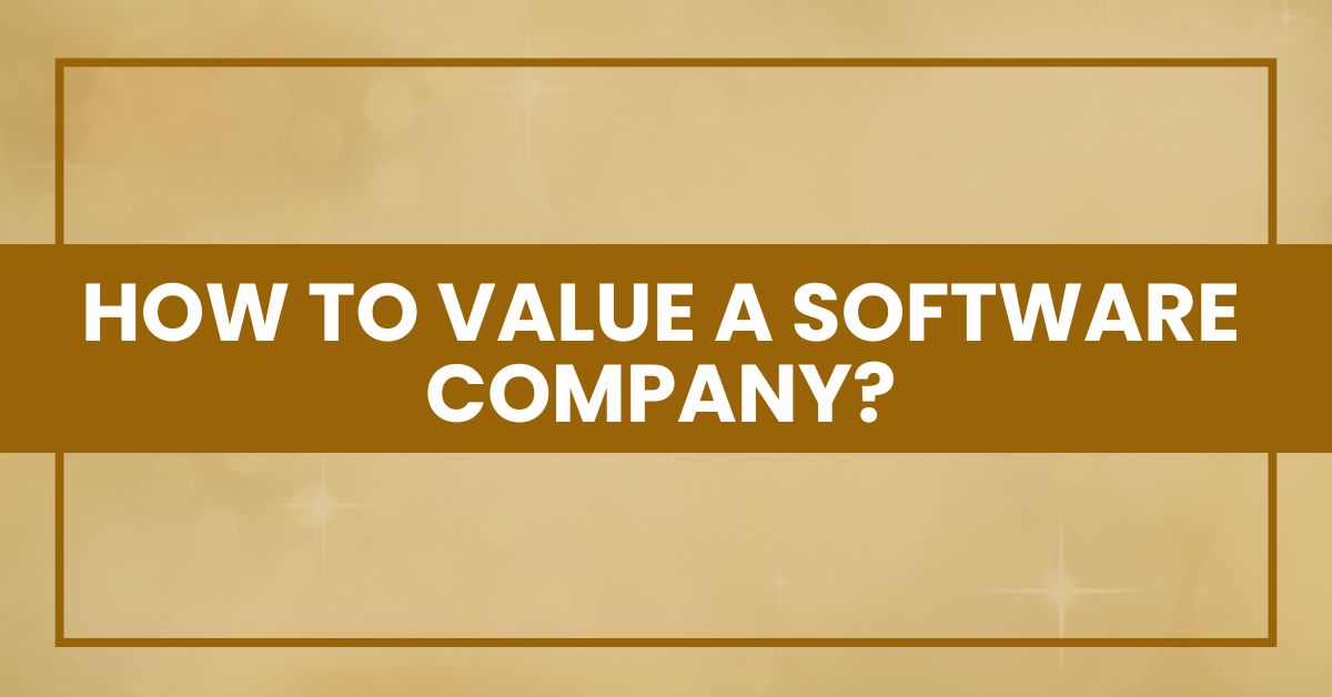 How to Value a Software Company?